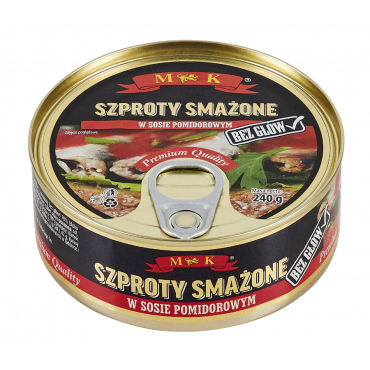 Šprotes tomātu mērcē MK 240g
