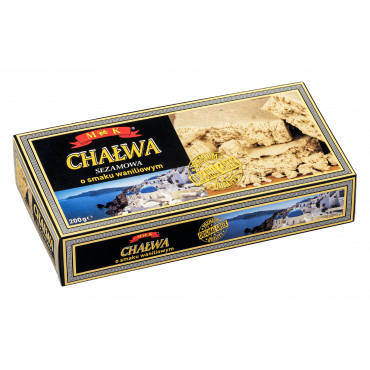 Sezama halva vaniļas garša...