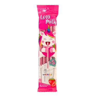 Lolli milk zemeņu garšas...