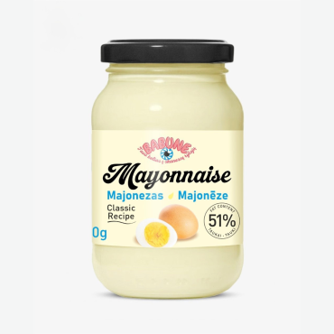 Majonēze "Babūne" 51% 350g